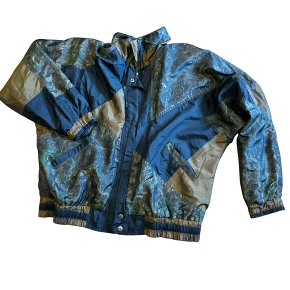 Vintage Lavon Multicolor Paisley Windbreaker Jacket - Picture 1 of 8